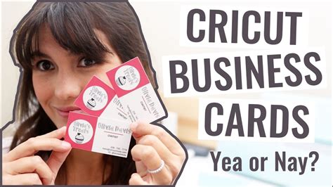 how to make business cards on cricut